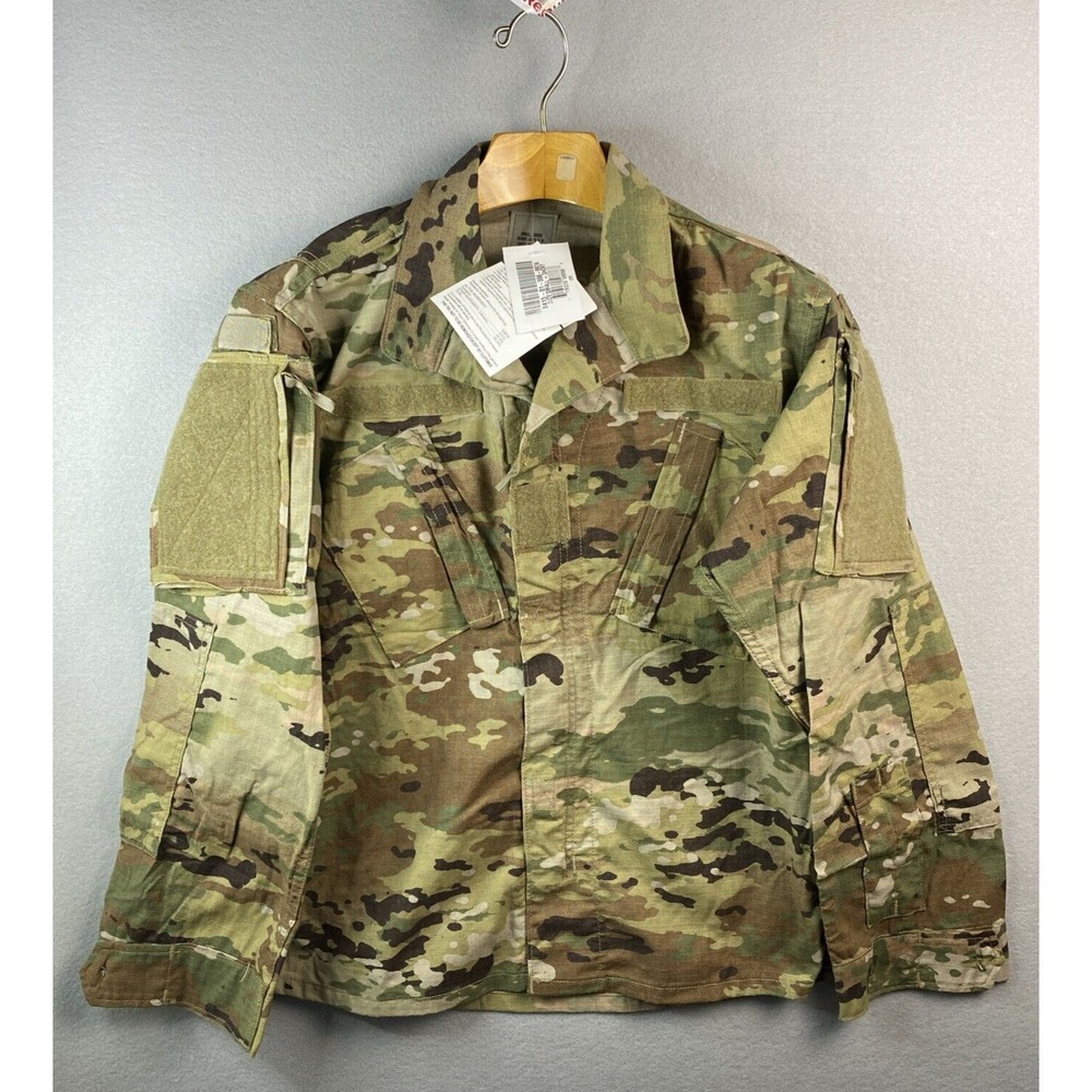 USA Army Camouflage Combat Coat Army Issue Size Small Short Insect Shield‎ NWT